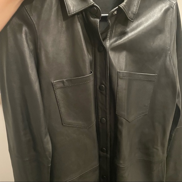 ZARA leather shirt dress - Picture 9 of 12